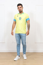 Brazil Crest Yellow Soccer Jersey