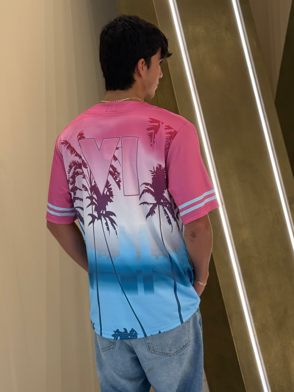Vice City Baseball Jersey - Vibrant Palm City Baseball Shirt