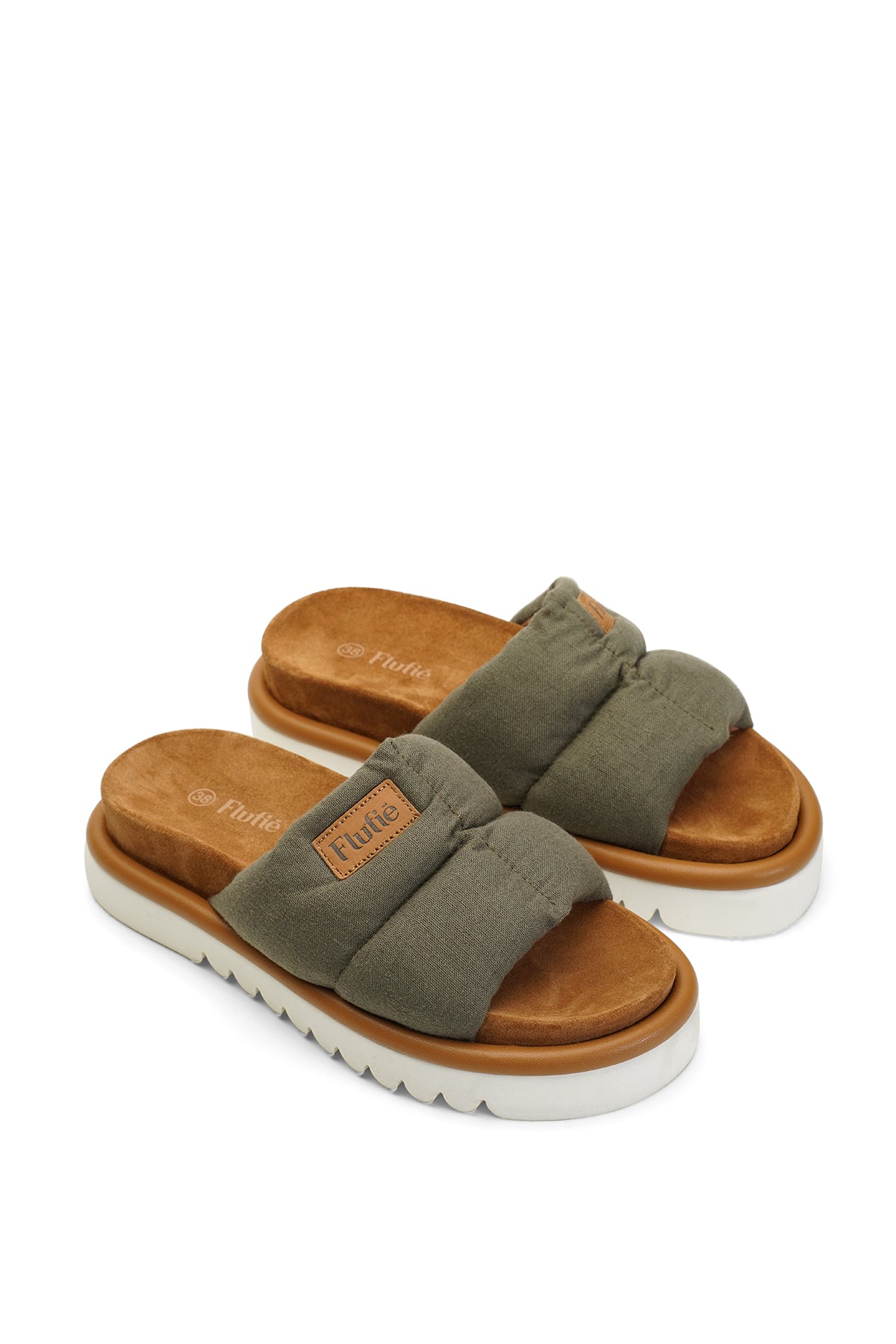 Slipper Khaki Linen