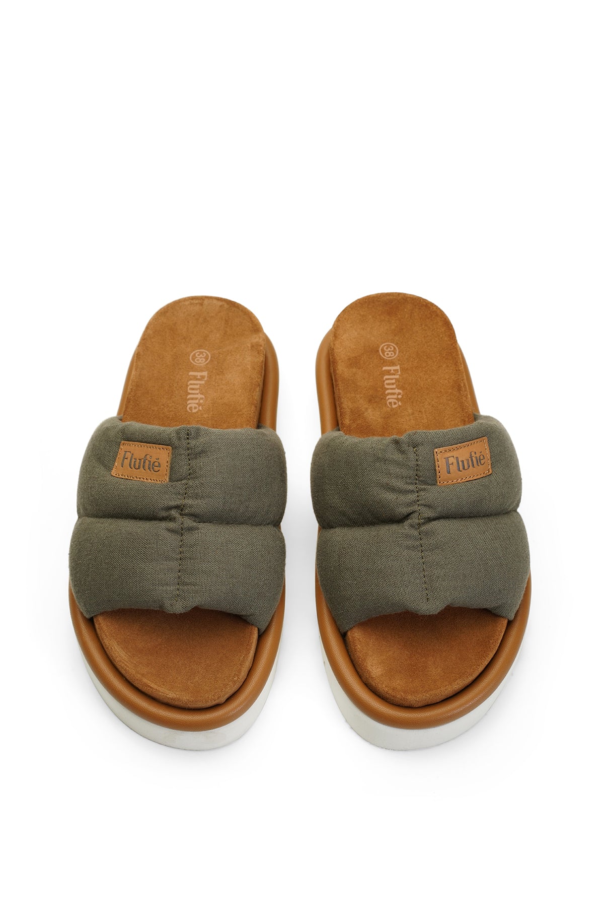 Slipper Khaki Linen