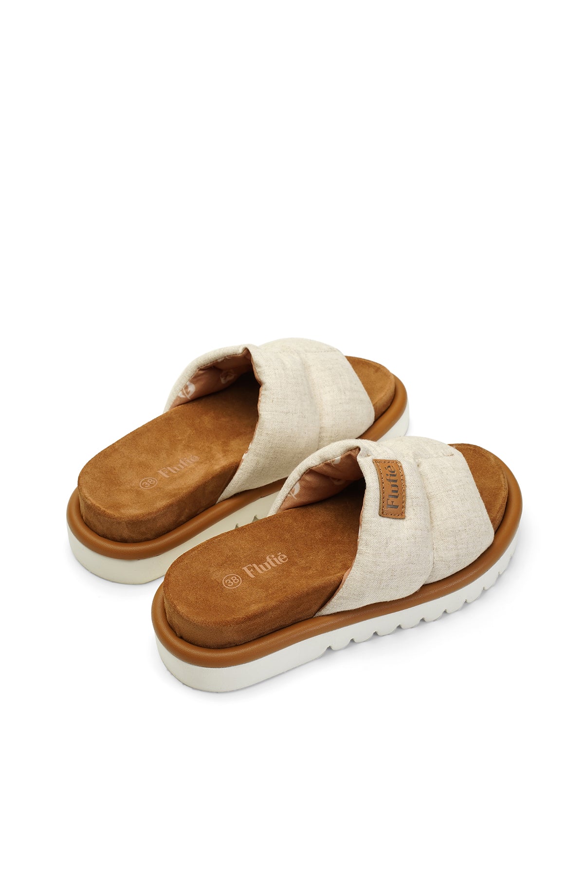 Slipper Natural Beige Linen