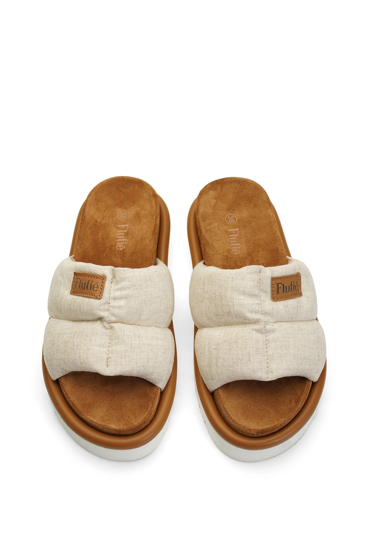 Slipper Natural Beige Linen Main image
