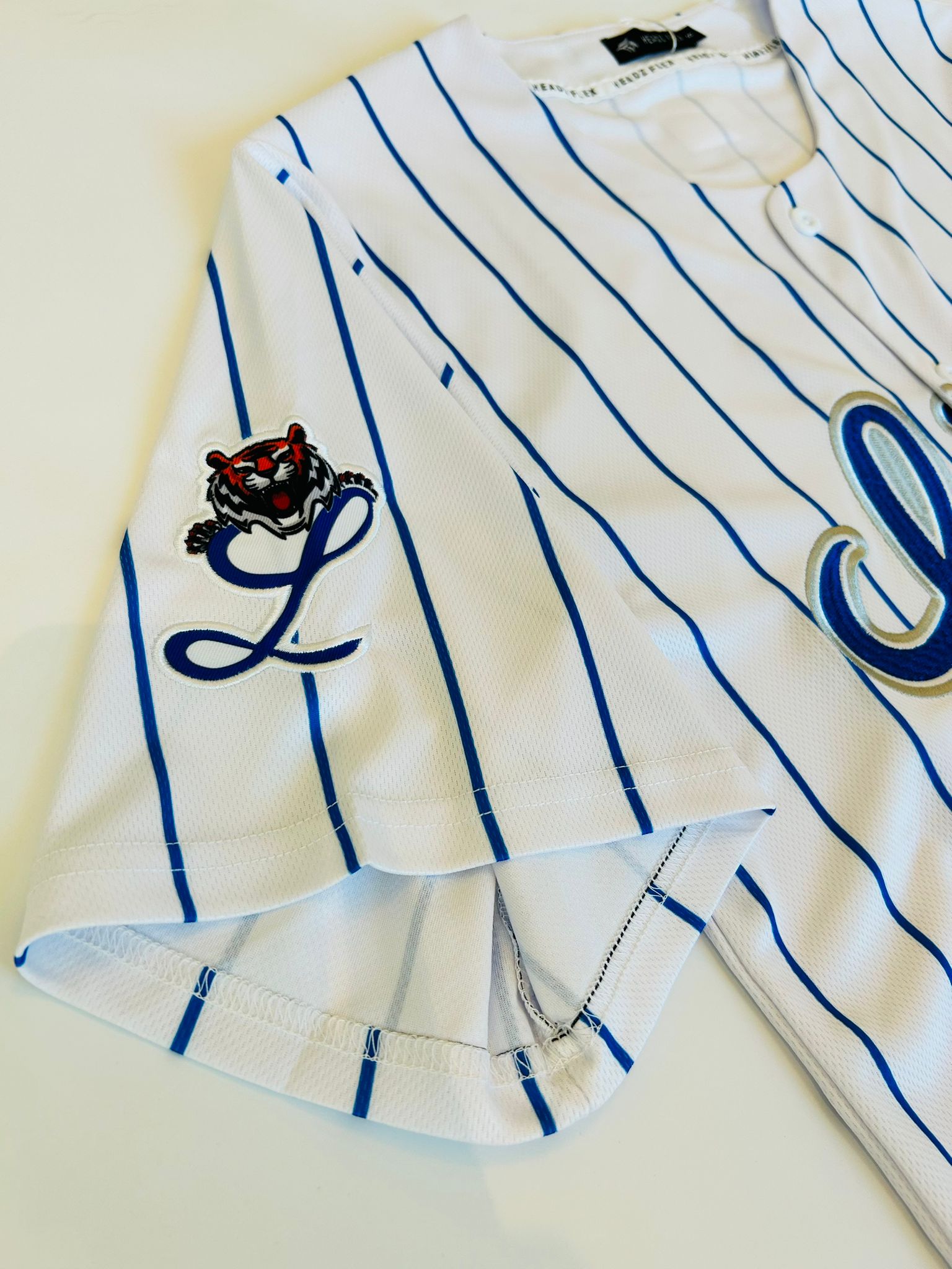 Caribbean Blue Baseball Button Jersey – Premium Embroidery Edition