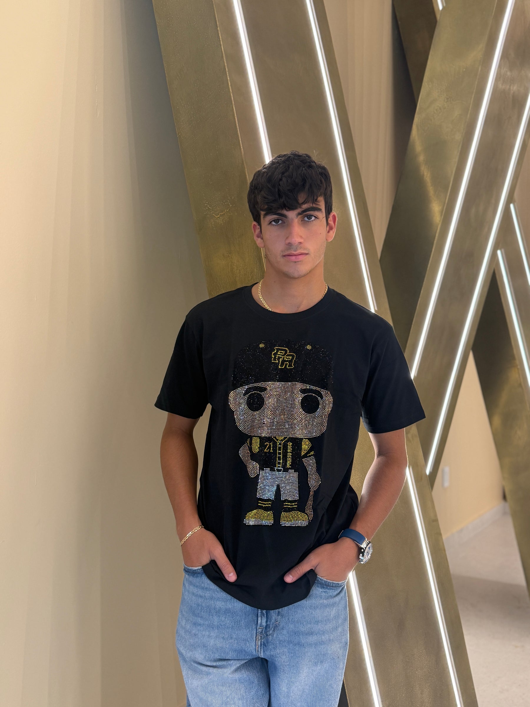 Big Headz PR Bling Tee – Black