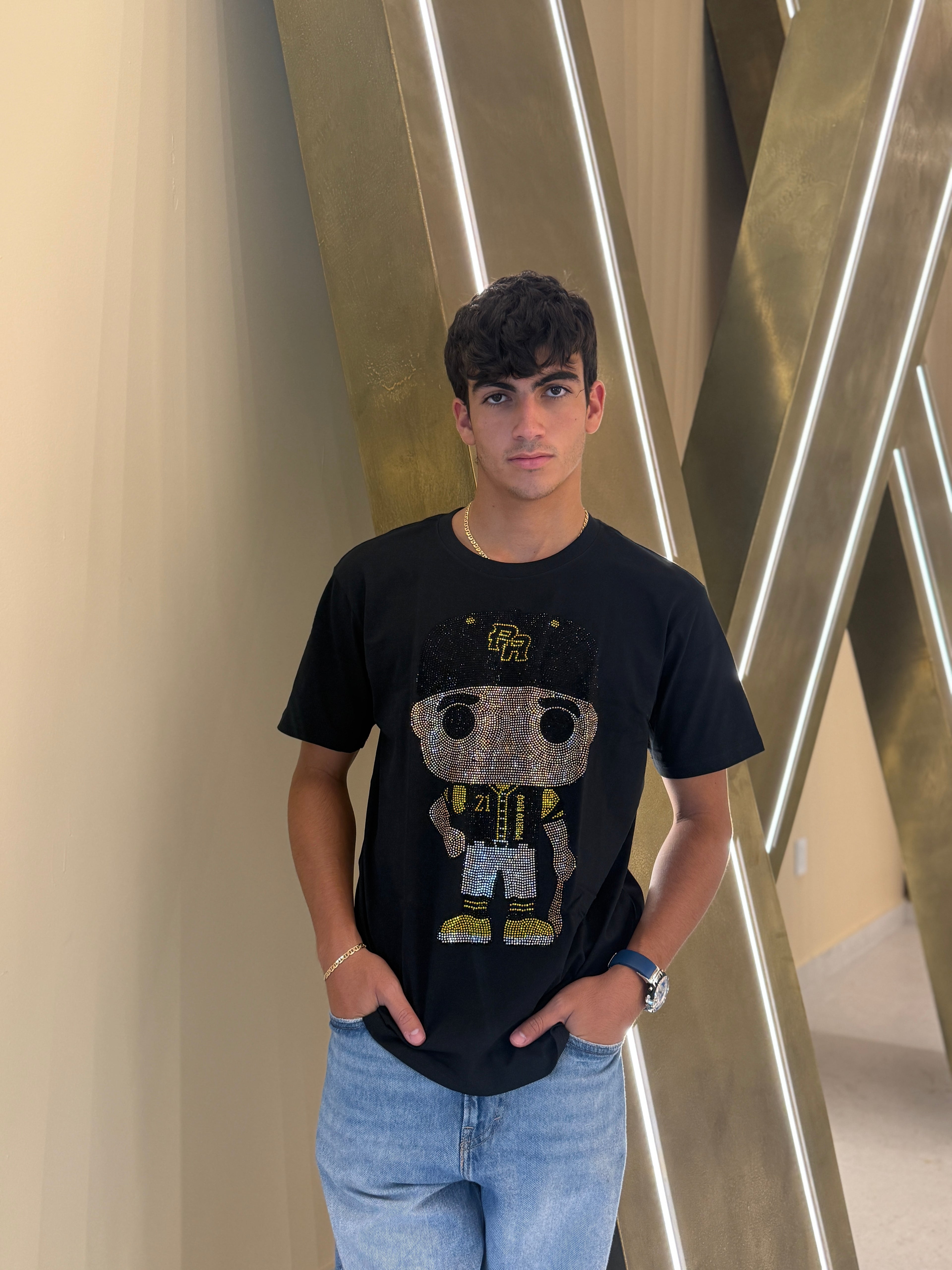 Big Headz PR Bling Tee – Black