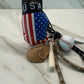 Flag Boxing Glove Car Charm & Bag Charm – Travel Souvenir Accessory (Puerto Rico, Cuba, Dominican Republic,