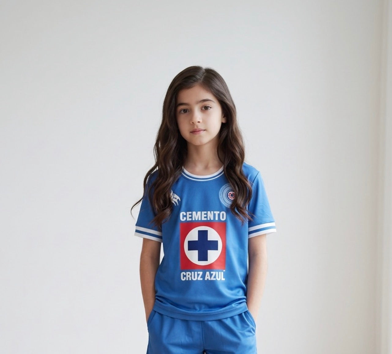 Blue Mexico Soccer Jersey for Kids