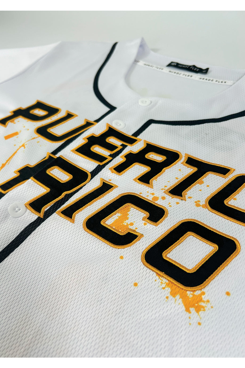 Puerto Rico GOAT Baseball Jersey – Tribute to Roberto Clemente in Premium White | Headzflex