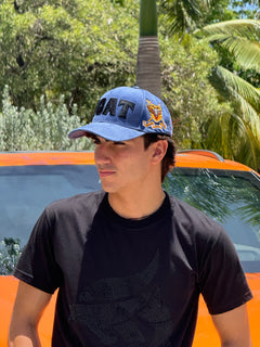 Blue Embroidered GOAT Cap – GOAT Legacy