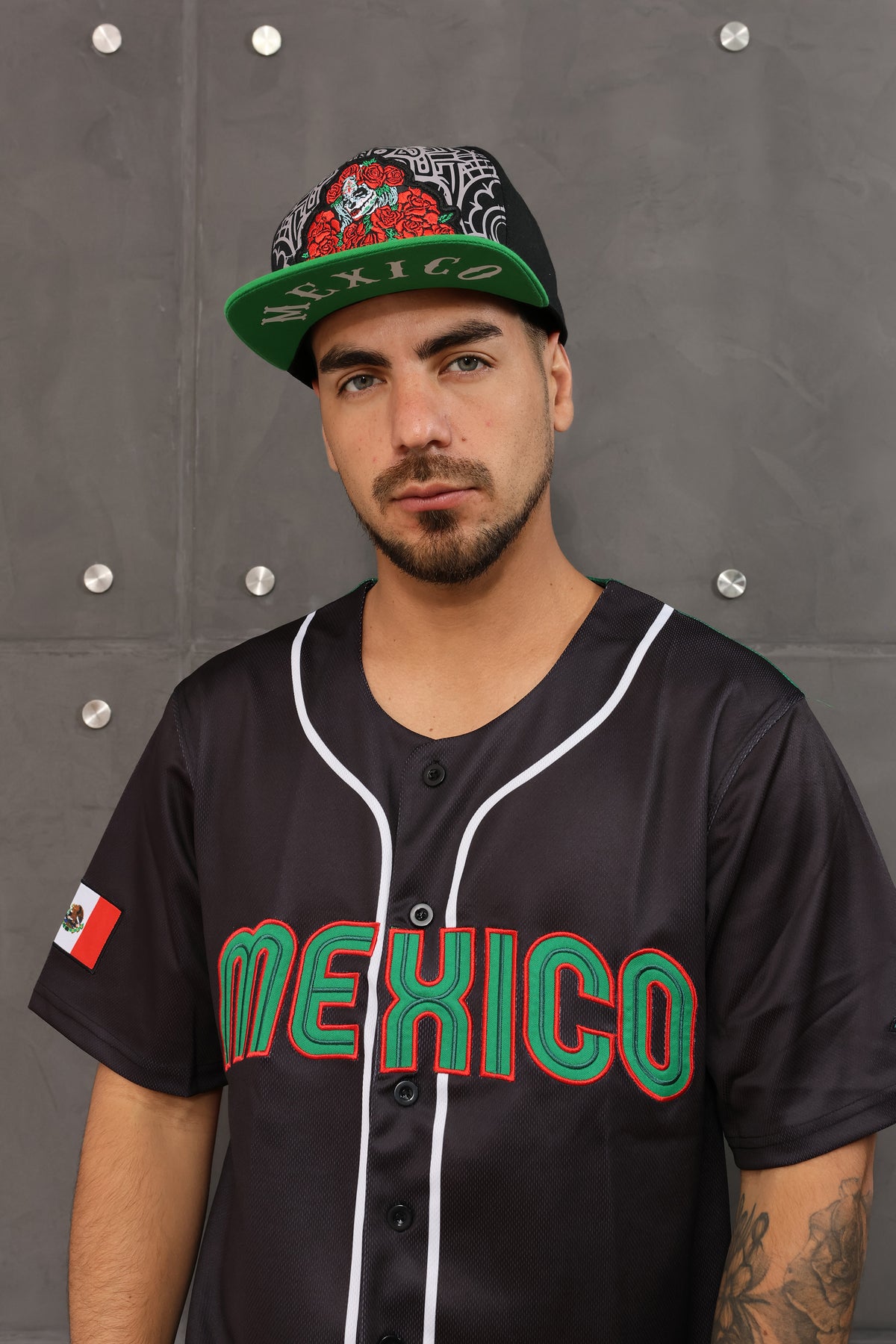 Katrina Noir Snapback – Black/Green
