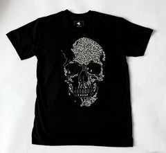 Crystal Skull Black Rhinestone T-Shirt