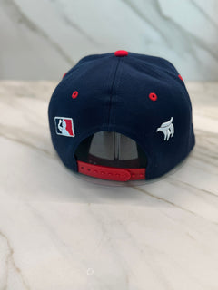 Chicago Diamond Script Navy/Red Snapback Hat