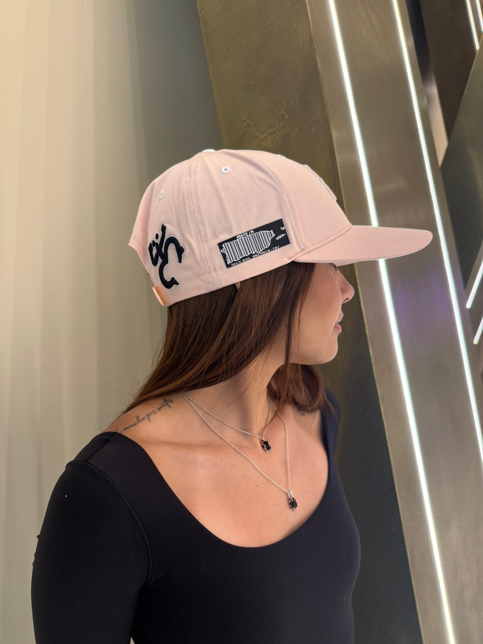 Puerto Rico Hat -Pink PR 5D Embroidered Snapback with Patches | Adjustable Flat Brim Hat