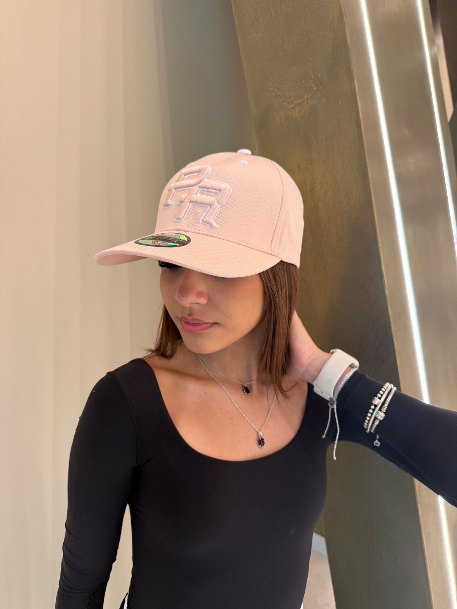 Puerto Rico Hat -Pink PR 5D Embroidered Snapback with Patches | Adjustable Flat Brim Hat