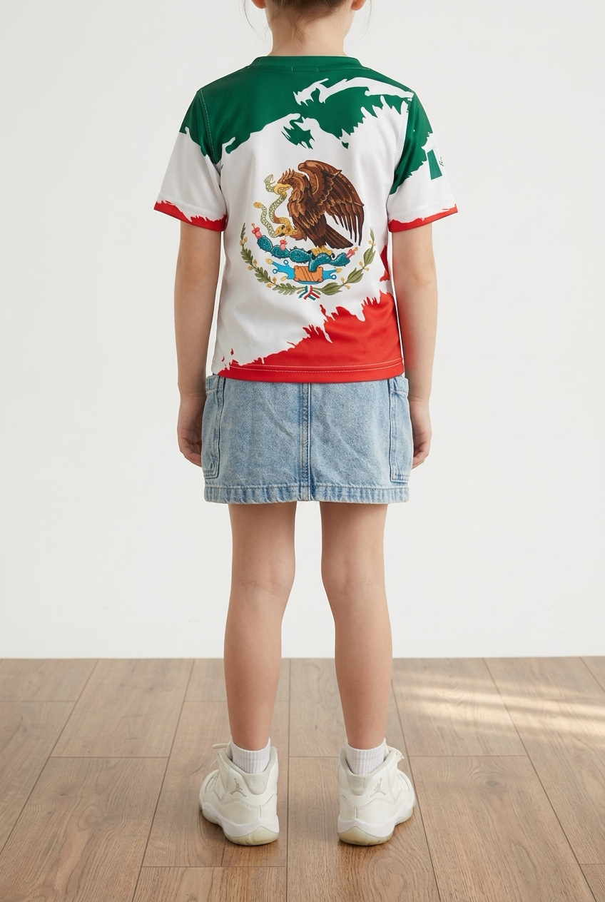Mexico Kids Baseball Jersey – Sizes 2-14, Polyester