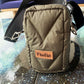 Green Khaki Classic  Microgel Padded Phone Bag – Sleek, Strong & Modern by Flufie