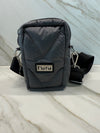 Bright Black Microgel Padded Phone Bag – Sleek, Strong & Modern by Flufie