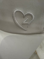 Love4 Heart Mesh Embroidered Baseball Cap – Adjustable Women’s Hat, Lightweight Polyester