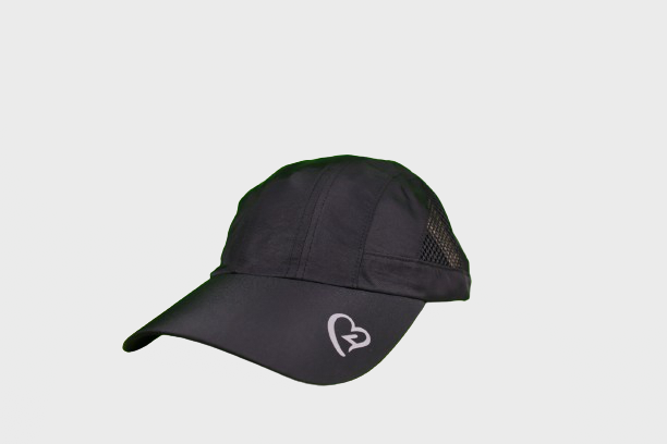 Love4 Active Mesh Running Cap – Lightweight Breathable Performance Hat, Adjustable, Black