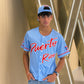 Puerto Rico Sky Blue V26  Embroidered Baseball Jersey
