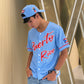 Puerto Rico Sky Blue V26  Embroidered Baseball Jersey