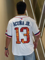 Atlanta baseball jersey 13 - Person wearing a sports jersey with 'Acuña Jr.' and number '2'