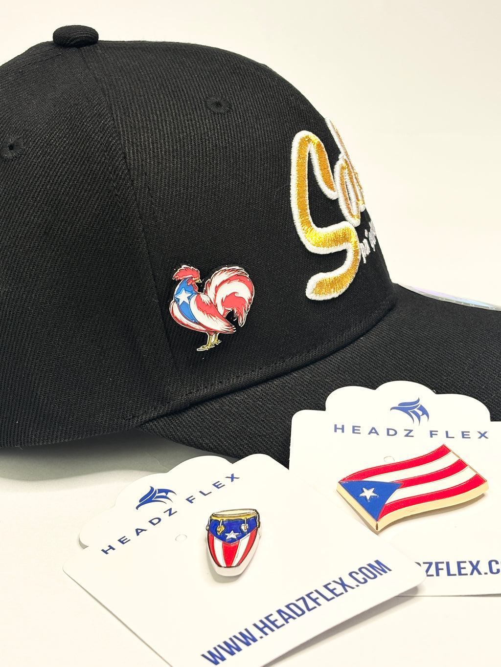 Puerto Rico Rooster Enamel Pin – Lightweight Hat & Clothing Accessory