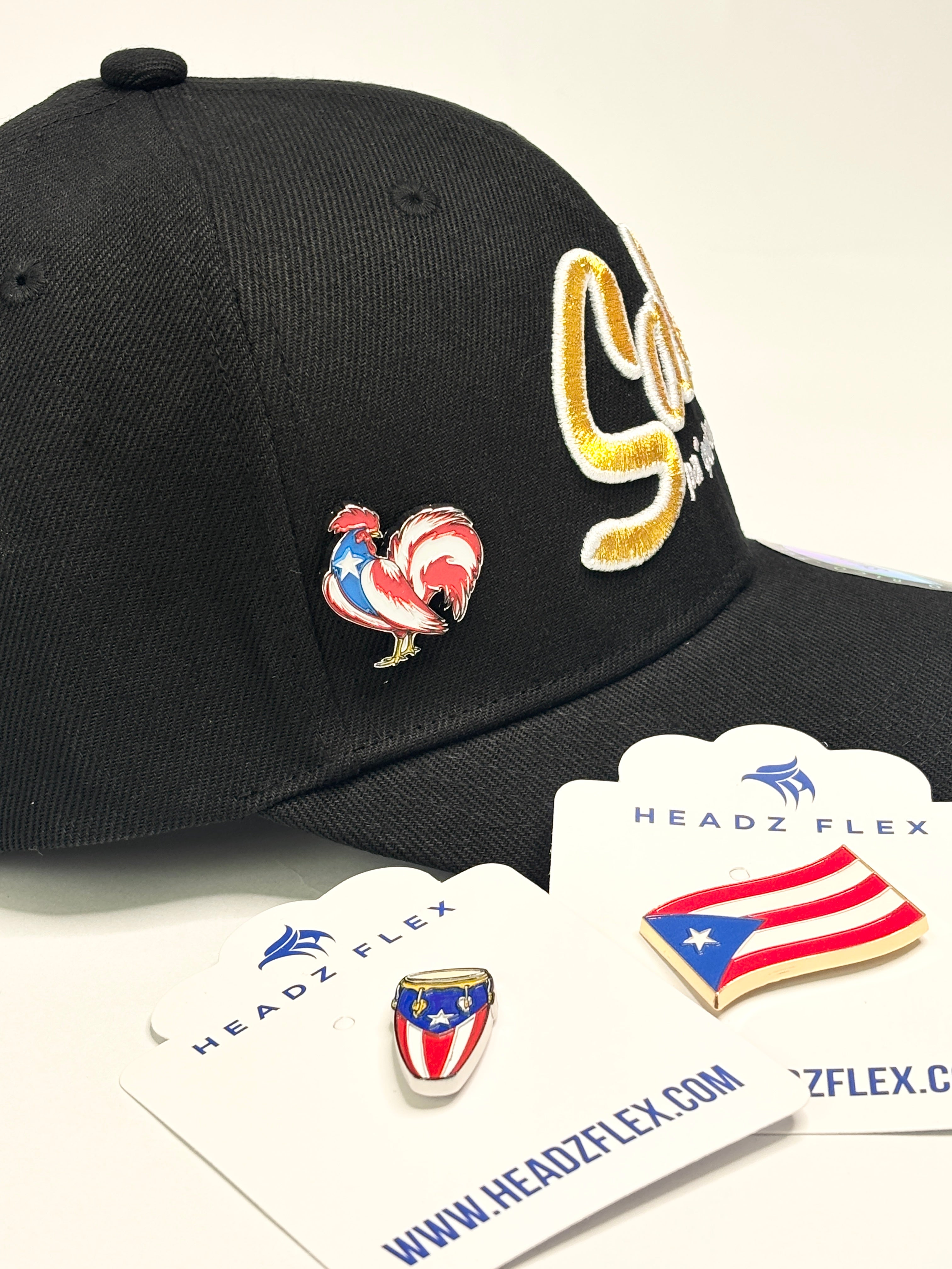 Puerto Rico Rooster Enamel Pin – Lightweight Hat & Clothing Accessory