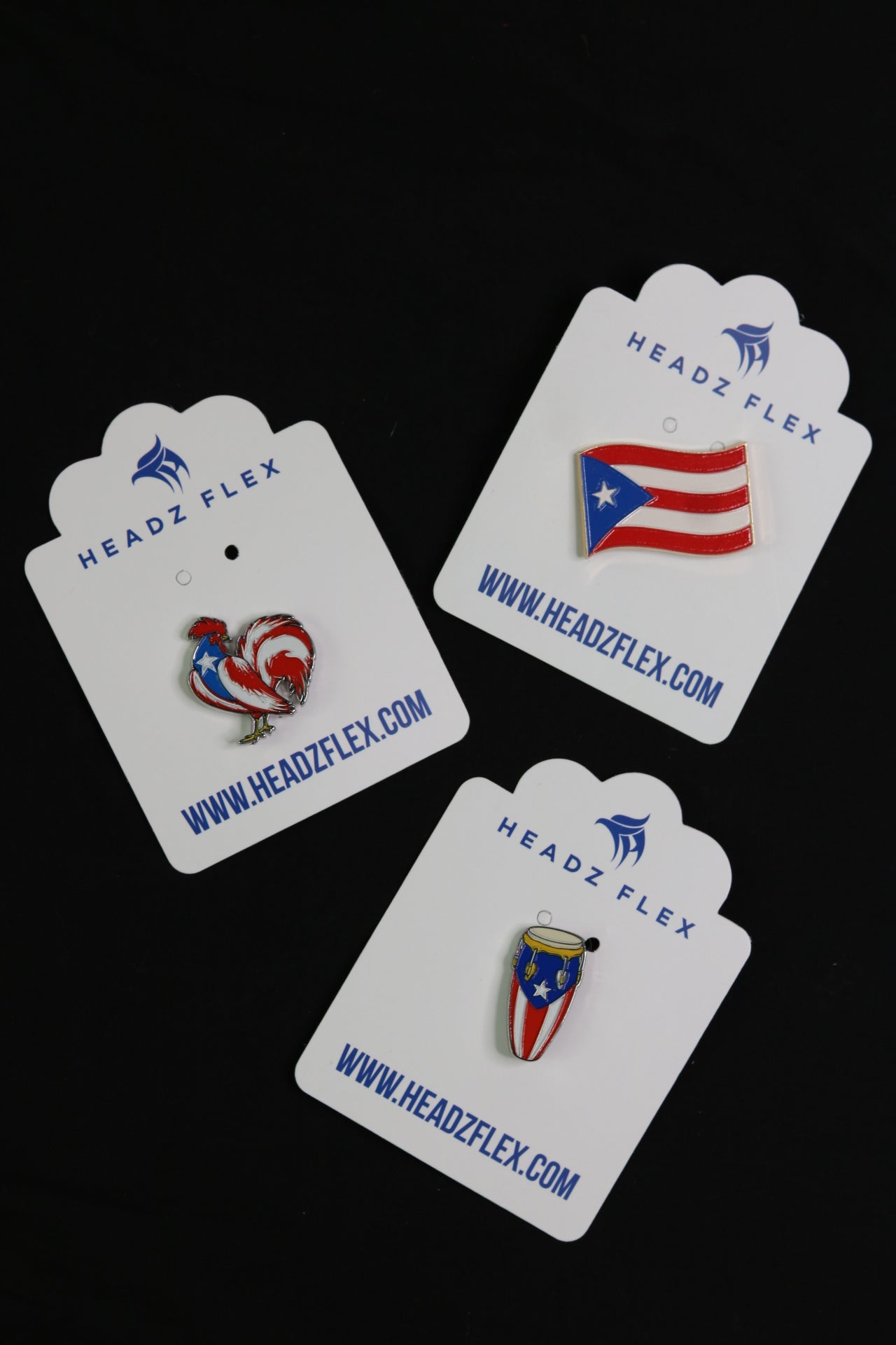 Puerto Rico Rooster Enamel Pin – Lightweight Hat & Clothing Accessory