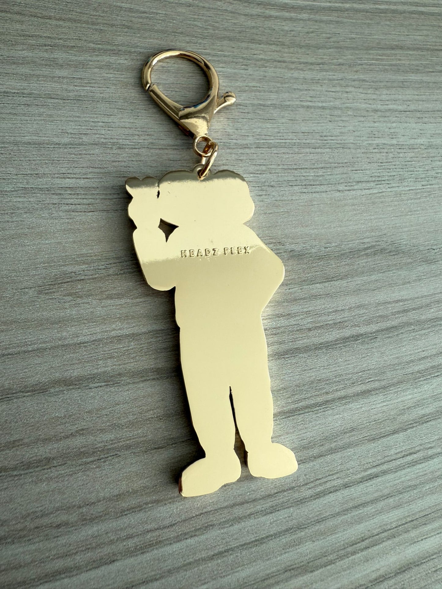 Metal Keychain Concho Frog Character Charm