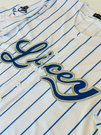 Caribbean Blue Baseball Button Jersey – Premium Embroidery Edition