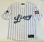 Caribbean Blue Baseball Button Jersey – Premium Embroidery Edition
