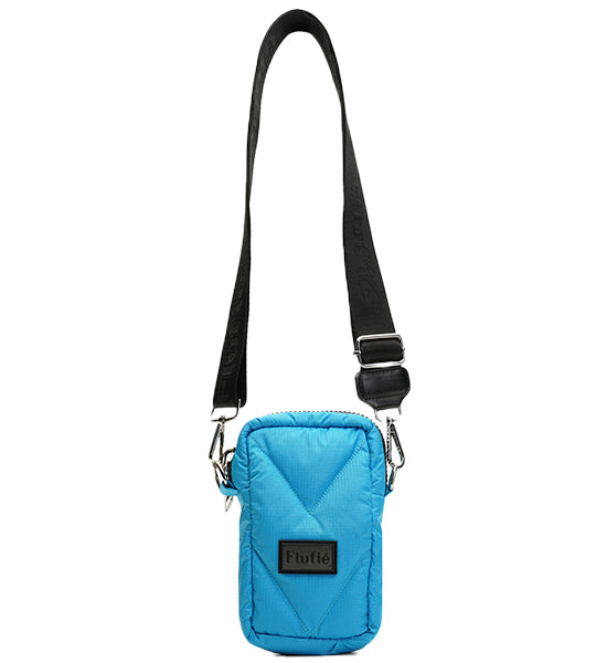 Bright Blue Microgel Padded Phone Bag – Sleek, Strong & Modern by Flufie Secondary image