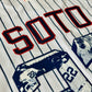 Soto 22 Baseball Jersey – New York Pinstripes with Action Collage