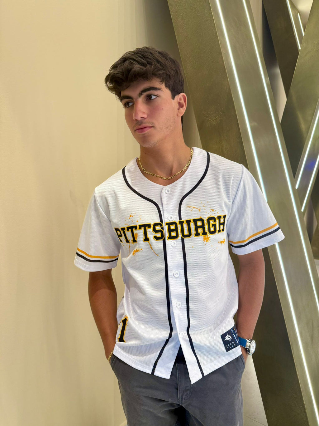 Steel City 21 Tribute Jersey | Adult Mesh Baseball Shirt with Patch (XS–2XL