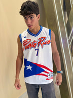Puerto Rico Basketball Jersey – Sleeveless Arroyo #7 Flag Sports Top