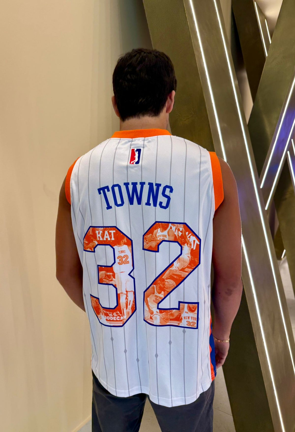 New York Empire Basketball Jersey – White Pinstripe