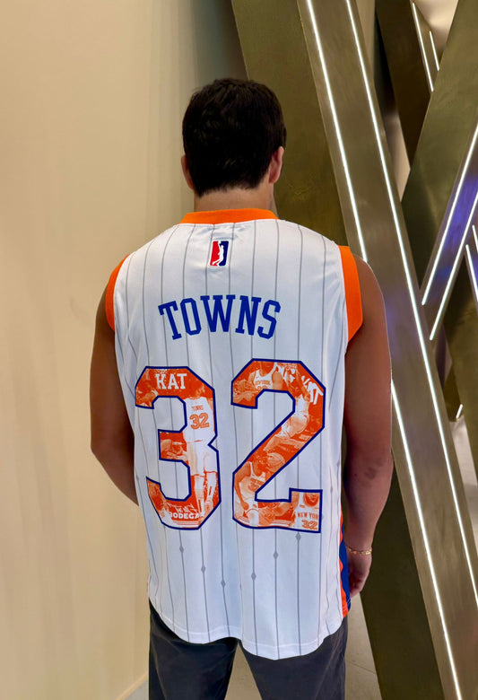 New York Basketball Jersey – Premium Mesh Pinstripe Fans Edition