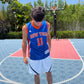 New York Basketball Jersey –#11  Blue Premium Mesh Fans Edition