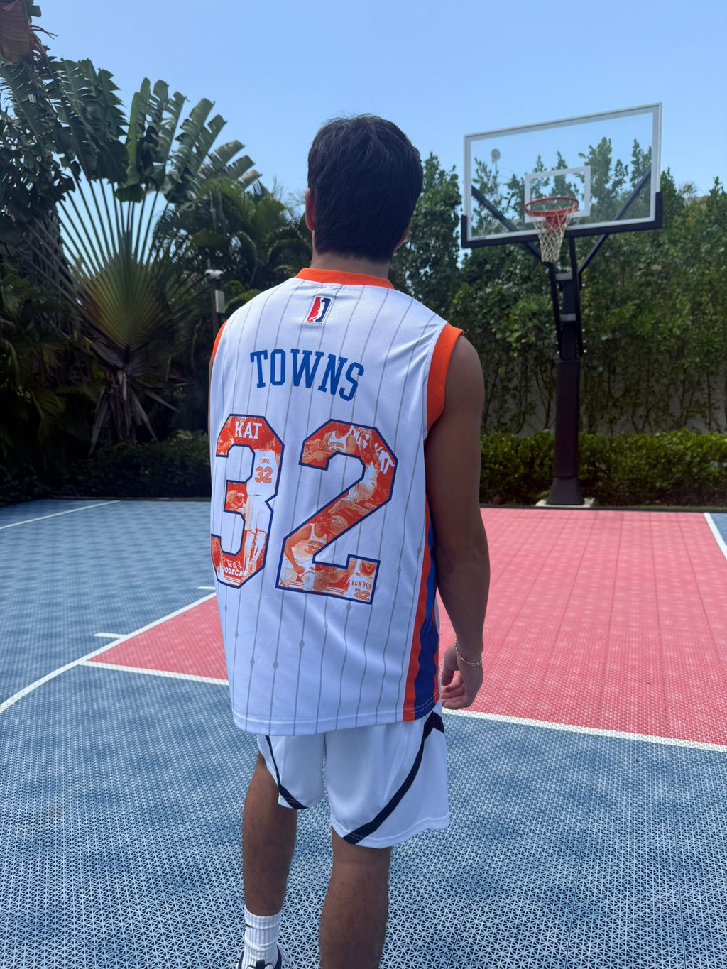 New York Basketball Jersey – Premium Mesh Pinstripe Fans Edition