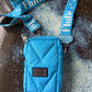Bright Blue Microgel Padded Phone Bag – Sleek, Strong & Modern by Flufie