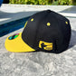 3000 hits patch on side of Clemente baseball cap


