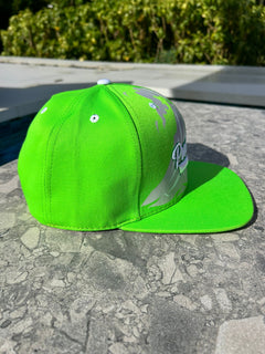 Puebla Green Embroidered Snapback Hat