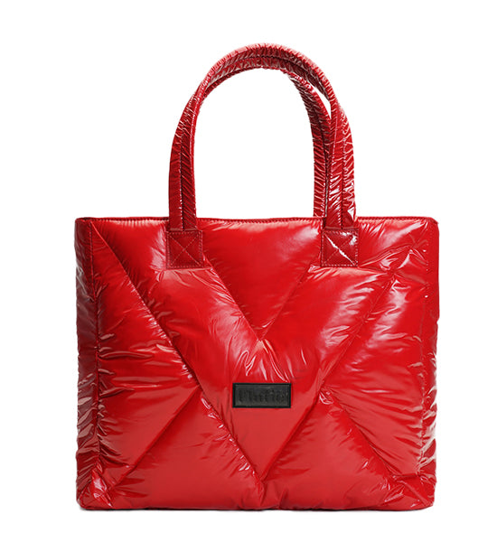 Shopper Bag Red Shiny