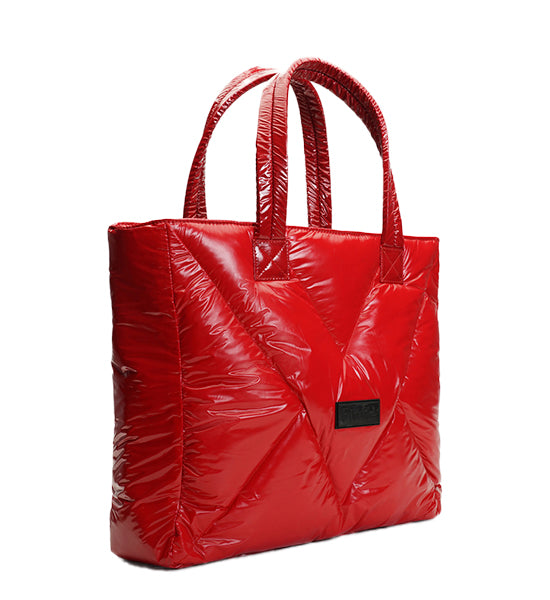 Shopper Bag Red Shiny