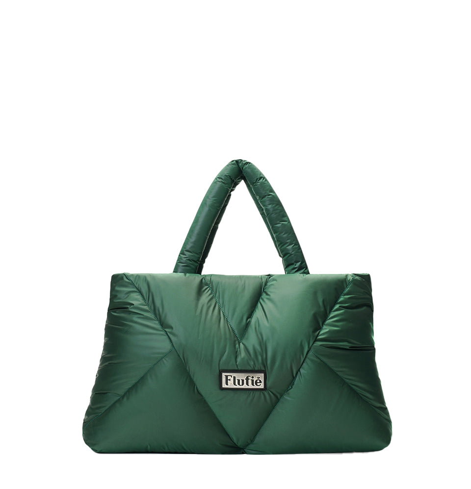 Shoulder Bag Green Metallic