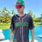 Mexico Embroidery Black Baseball Jersey – Limited Edition, Mexican Flag & Eagle Design
