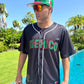 Mexico Embroidery Black Baseball Jersey – Limited Edition, Mexican Flag & Eagle Design