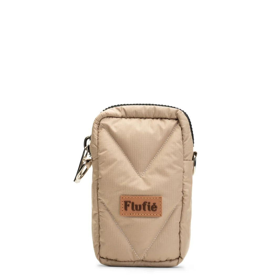 Padded Crossbody Phone Bag – Lightweight Mini Purse for Women, Sand Beige Main image