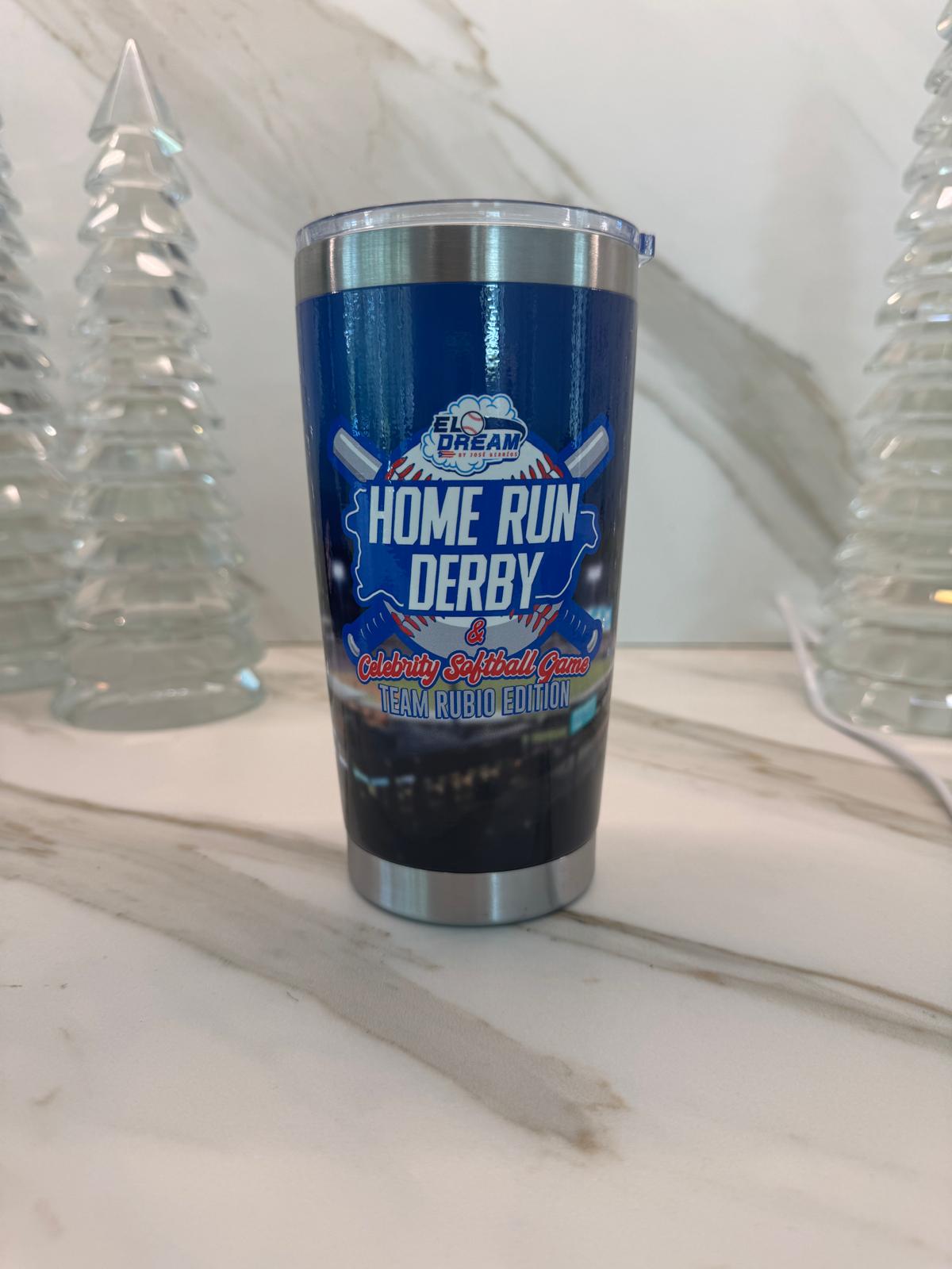 Home Run Derby Stainless Steel Tumbler with Lid – Team Rubio Edition (2025)